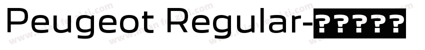 Peugeot Regular字体转换